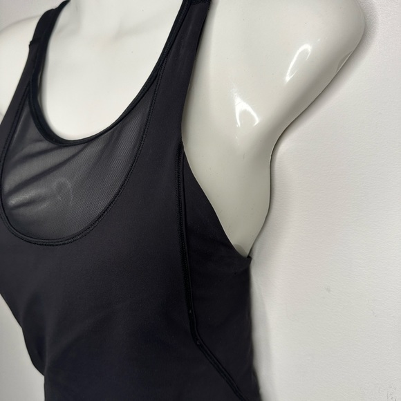 Lululemon | Womens Black Mesh Panel Racerback Active Workout Tank Top Sz 4 - Picture 4 of 11